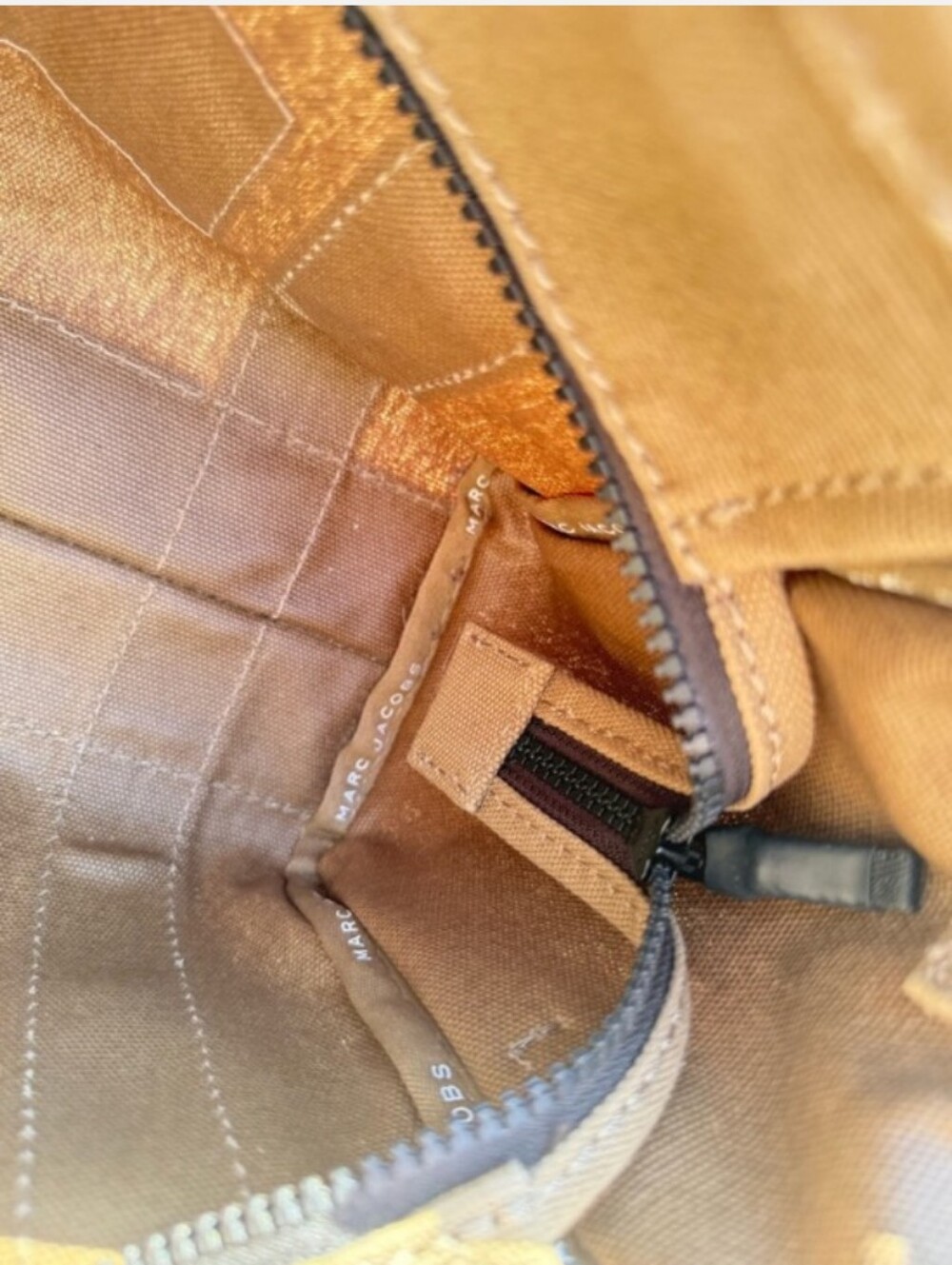 Marc Jacobs-The Small Canvas Tote Bag (Slate-Tan 🤎) - Picture 10 of 12